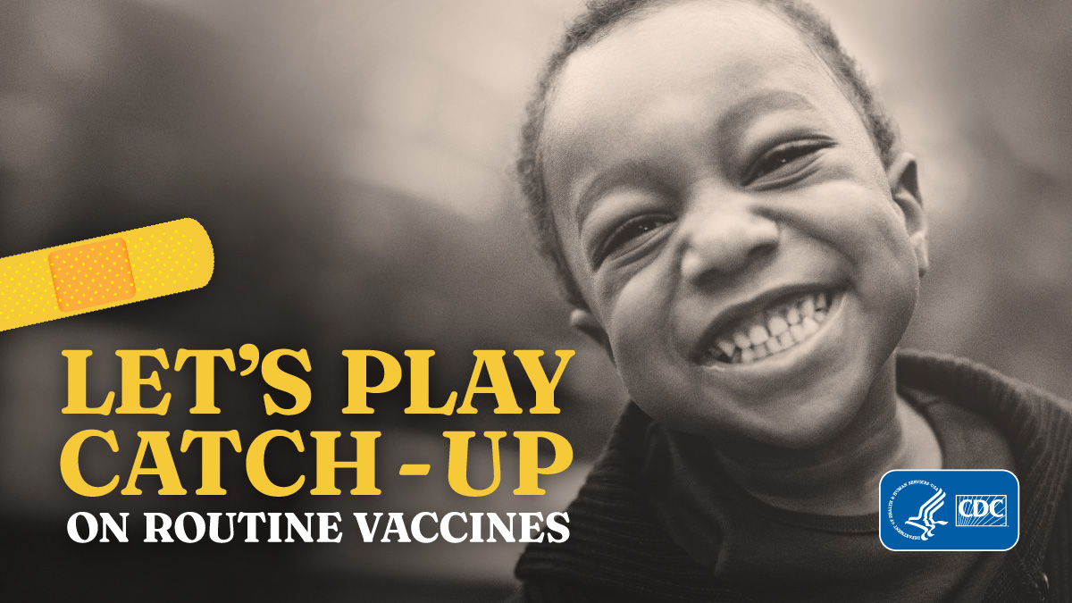 childhood-catch-up-routine-vaccines-twitter-a Let's Play Catch-Up. Child flying a kite. Child smiling.