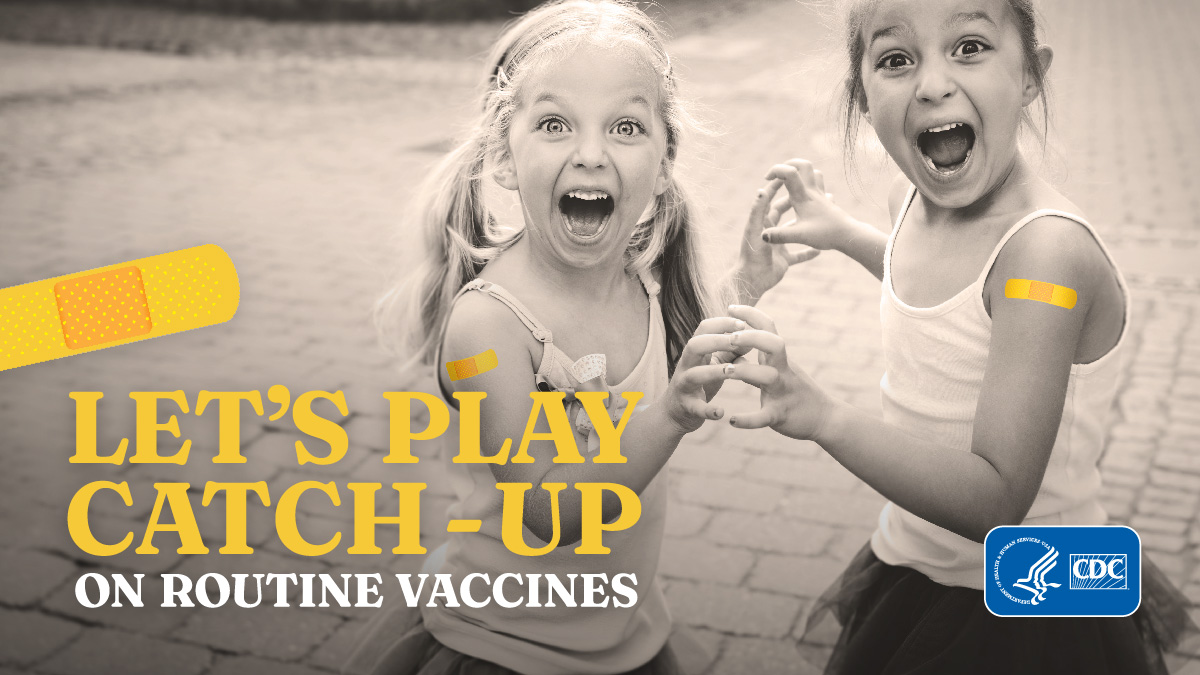 childhood-catch-up-routine-vaccines-twitter-b Let's Play Catch-Up. Child flying a kite. Kids playing.