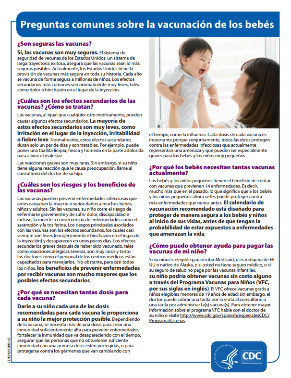 Preguntas frecuentes sobre la vacunación infantil