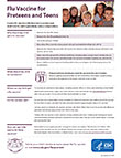 Flu Vaccine for Preteens.