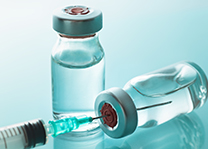 drug vials and syringe