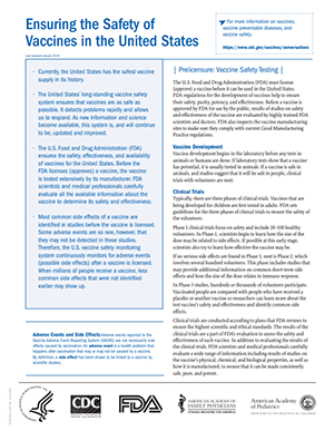 Vaccine Safety Fact Sheet