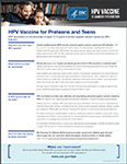 HPV Vaccine for Preteens and Teens