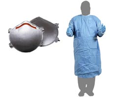 n95-gown_236px.jpg N95 respirator with a gown