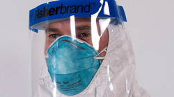 Person wearing a mask