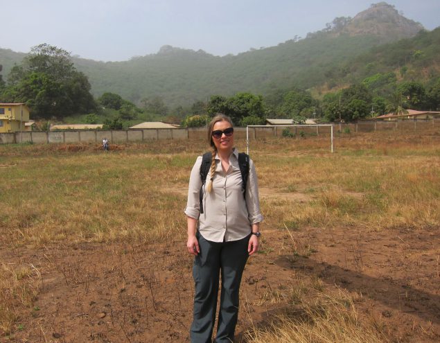 Dana-Haberling-1 Dana Haberling standing in a field in Africa