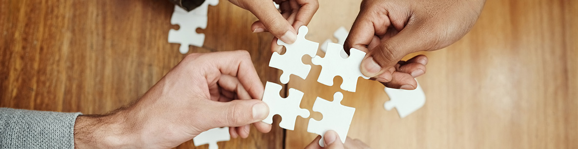 Partnership_Puzzle_hands multiple hands putting together puzzle