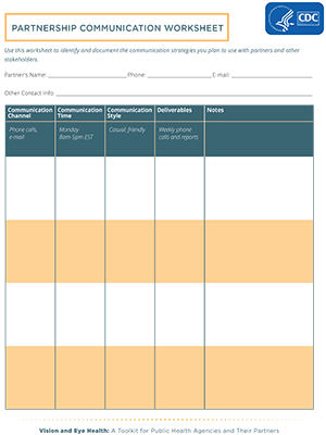 thumbnail for Partnership Communication Worksheet