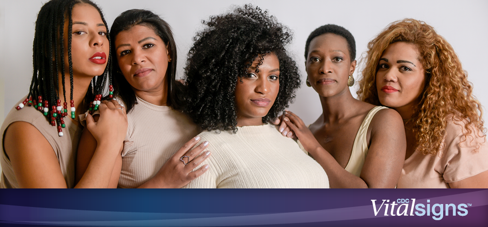 VS header A group of women