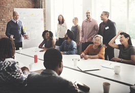 Multi-generational workgroup meeting